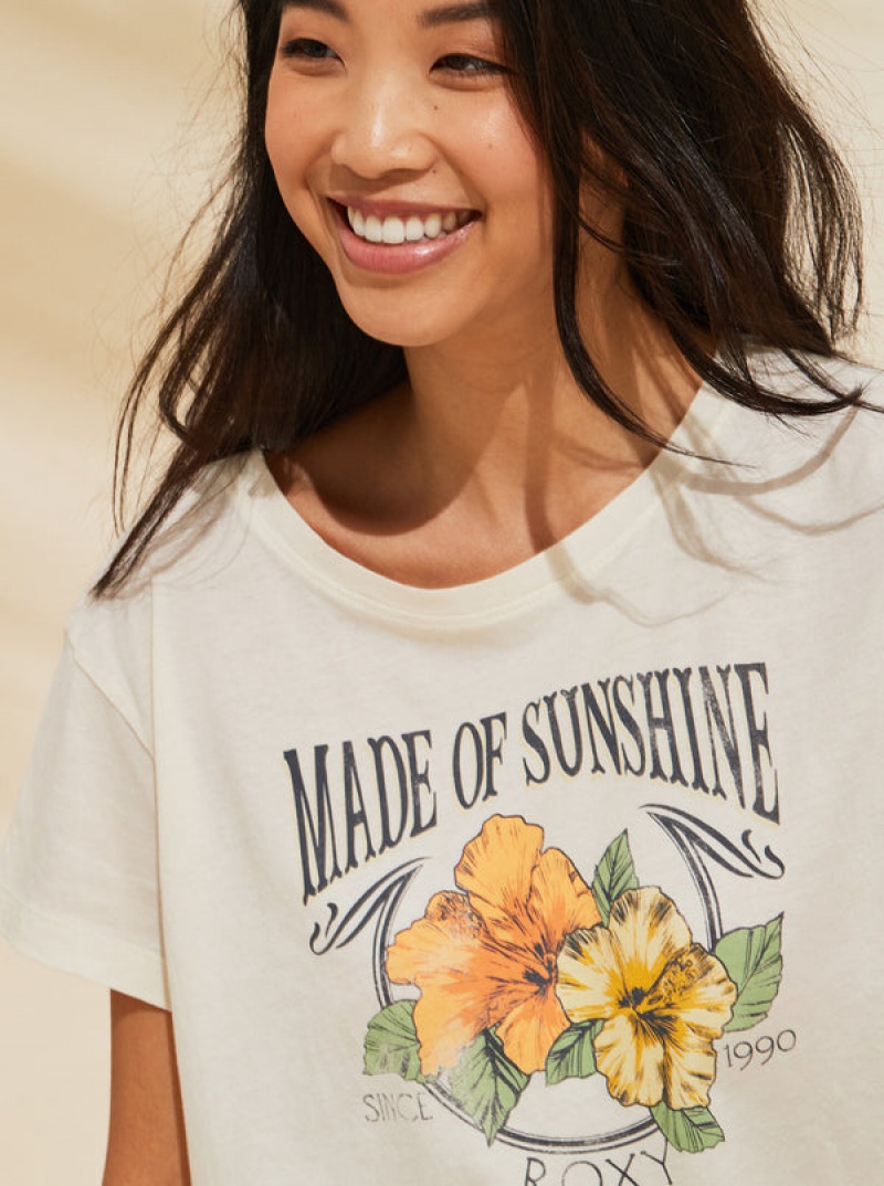 Roxy Made Of Sunshine T-shirts | 72684-SBRP