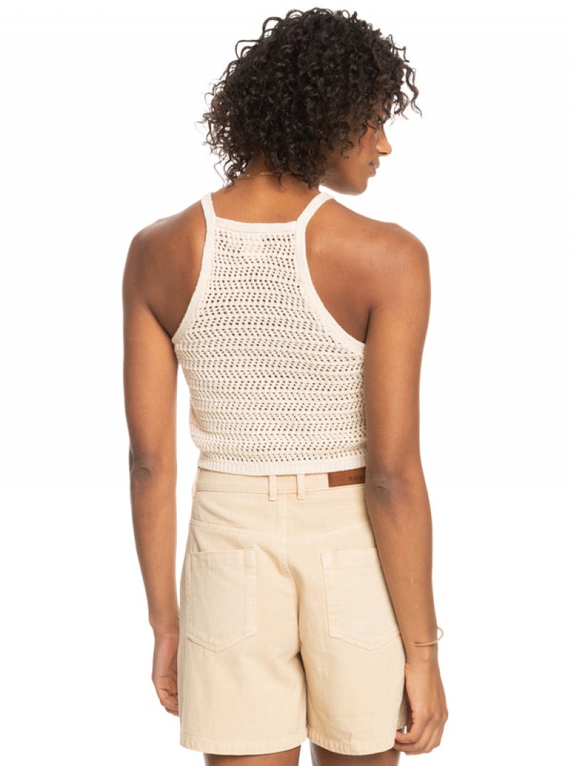 Roxy Malibu Crush Knitted Halter Tops | 79312-GJNB