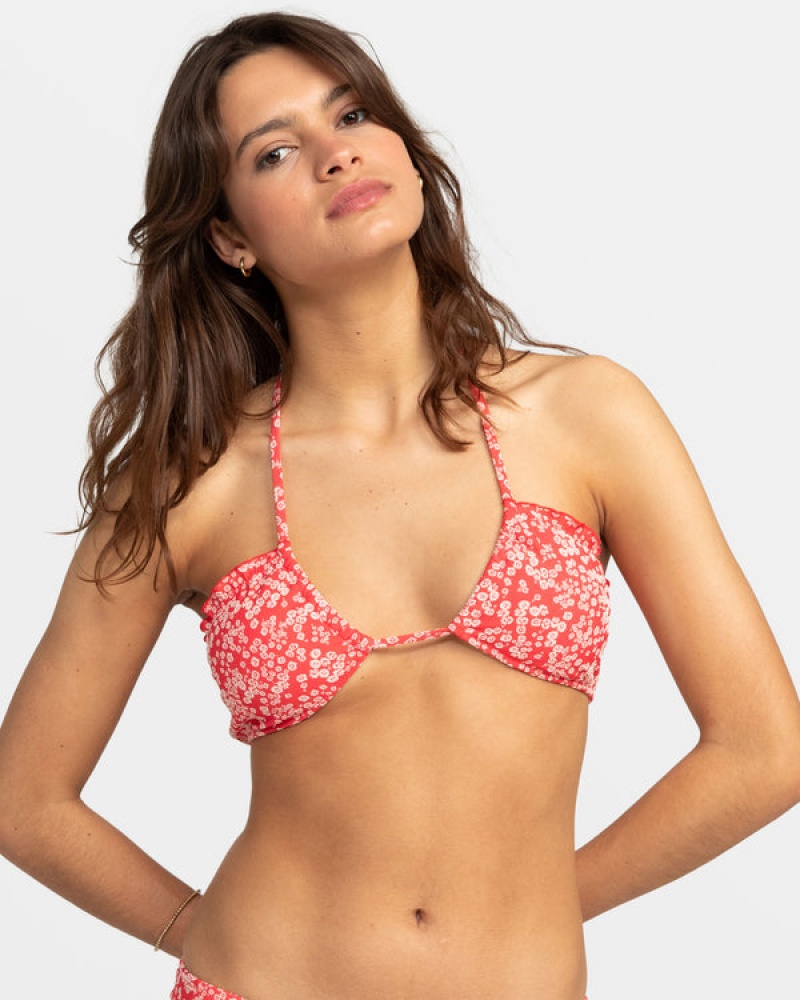 Roxy Margarita Bandeau Bikini Tops | 97321-TZBV