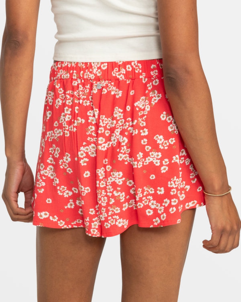 Roxy Midnight Avenue Relaxed Fit Printed Shorts | 45736-SUNB