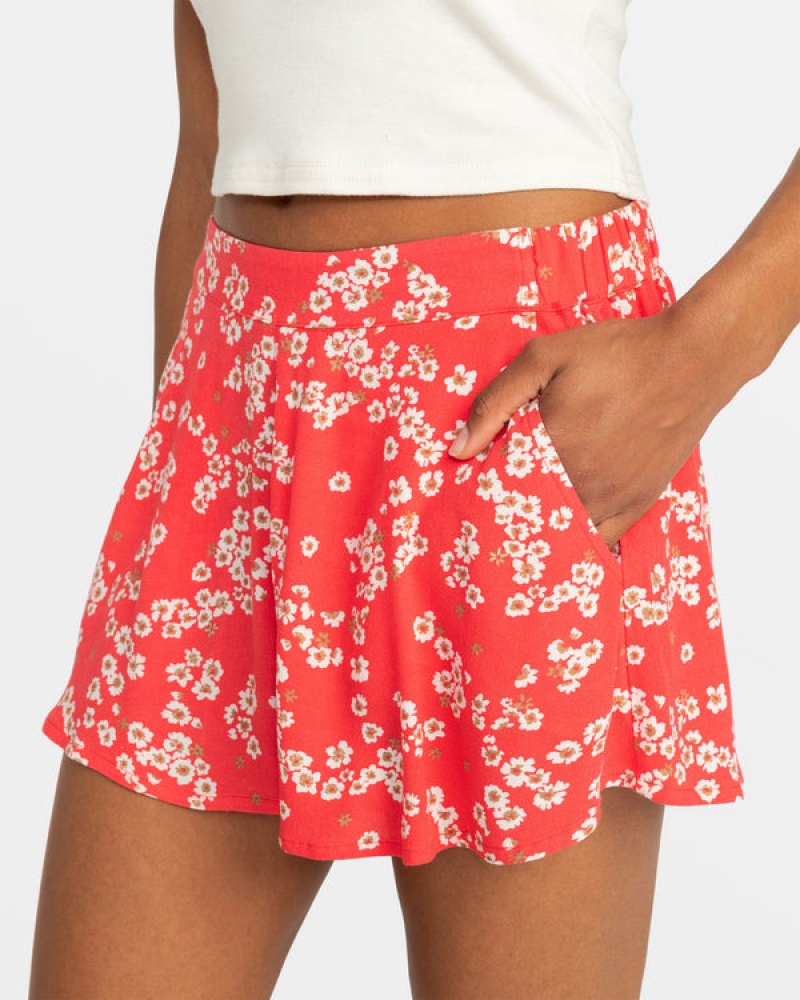 Roxy Midnight Avenue Relaxed Fit Printed Shorts | 45736-SUNB