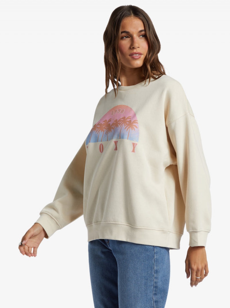 Roxy Morning Hike Crew Neck Hoodie | 72438-NVZC