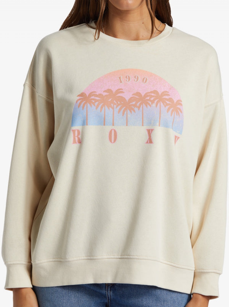 Roxy Morning Hike Crew Neck Hoodie | 72438-NVZC