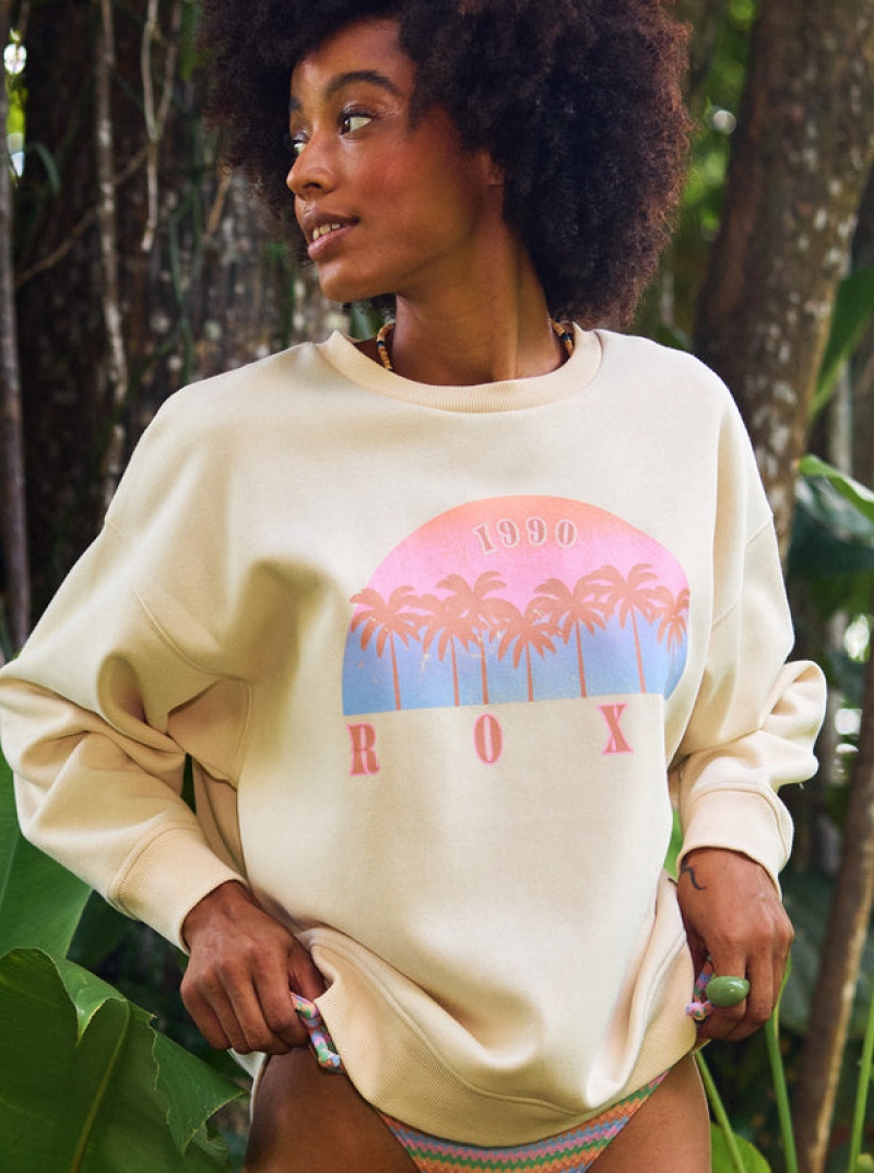 Roxy Morning Hike Crew Neck Loungewear | 26873-SYAI