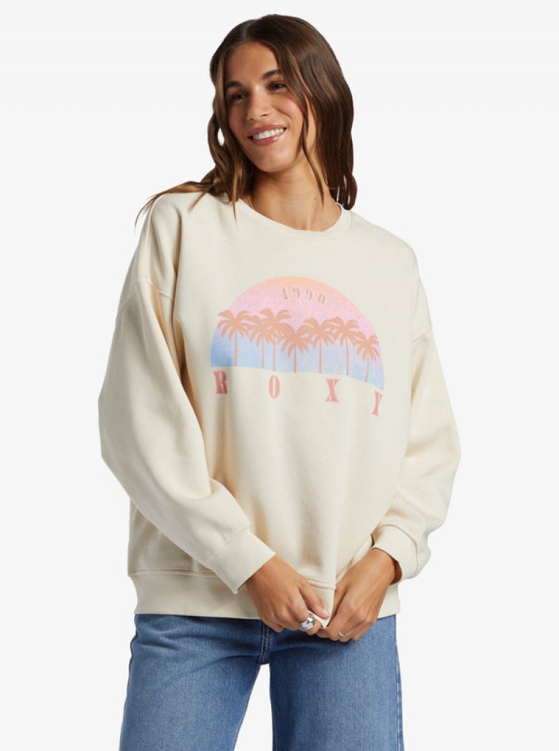 Roxy Morning Hike Crew Neck Loungewear | 26873-SYAI