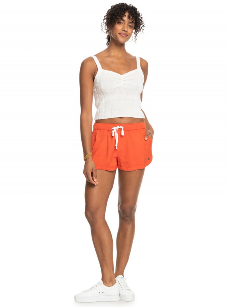 Roxy New Impossible Love Elastic Waist Shorts | 26841-ODBM