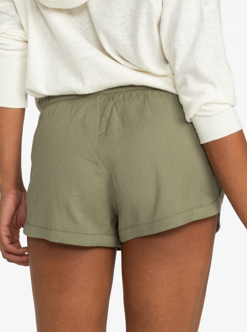 Roxy New Impossible Love Elastic Waist Shorts | 95382-UEMA