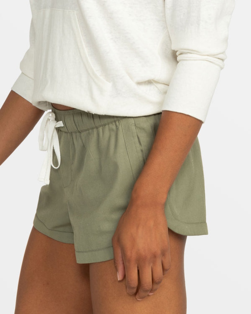 Roxy New Impossible Love Elastic Waist Shorts | 95382-UEMA