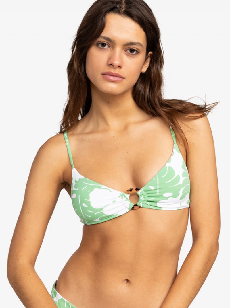 Roxy OG Fixed Triangle Bikini Tops | 81094-UWLS