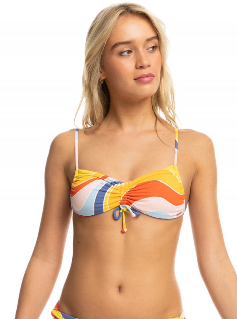 Roxy Palm Cruz Bralette Bikini Tops | 29731-DGYM