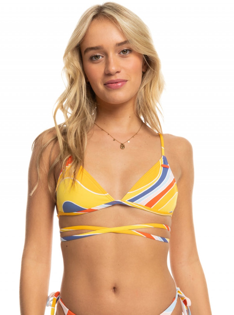 Roxy Palm Cruz Triangle Bikini Tops | 70512-NUSQ