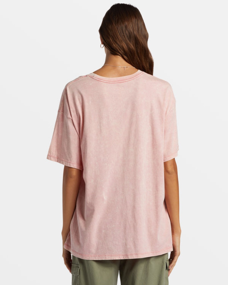 Roxy Palm Springs Oversized T-shirts | 17965-SIGV