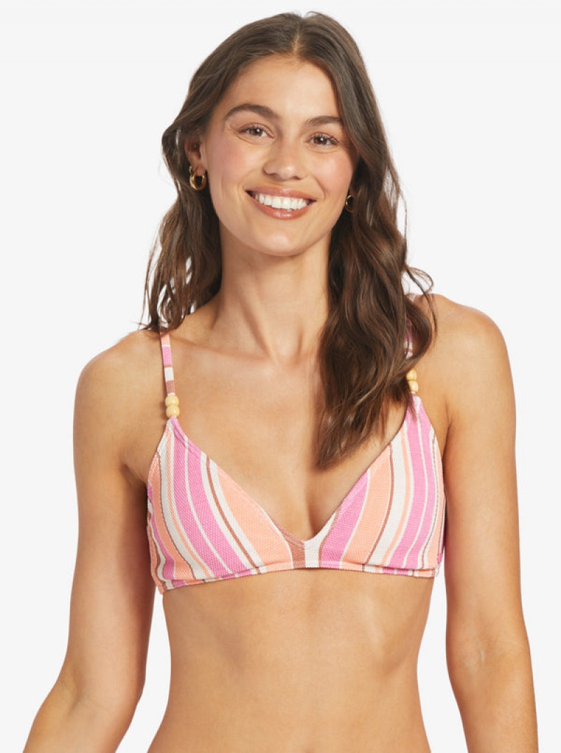 Roxy Palm Tree Dreams Triangle Bikini Tops | 72431-MIEJ