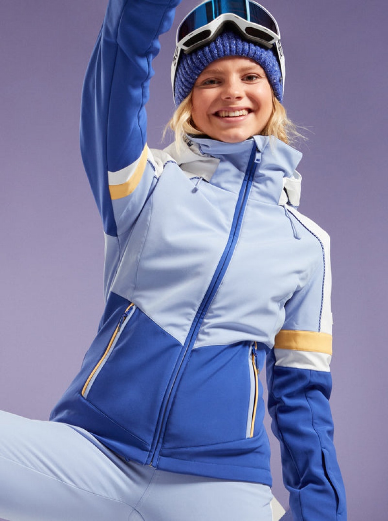 Roxy Peak Chic Technical Softshell Snowboard Jackets | 04675-QMNZ