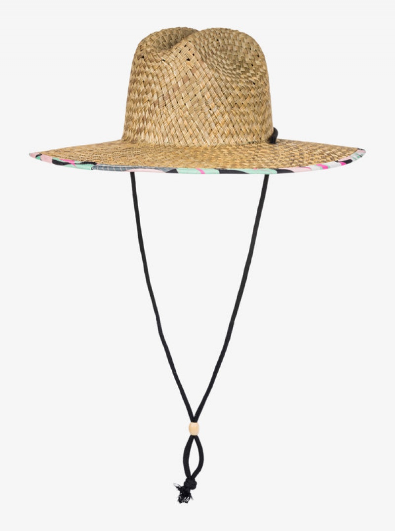 Roxy Pina To My Colada Printed Sun Hats | 40689-ZNHD