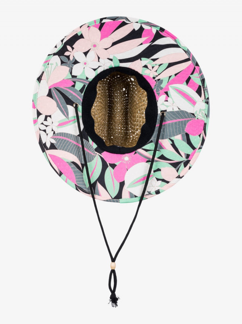 Roxy Pina To My Colada Printed Sun Hats | 40689-ZNHD