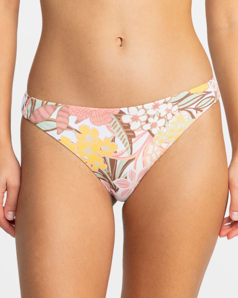 Roxy Playa Paradise Reversible Tanga Bikini Bottoms | 76821-KMHL