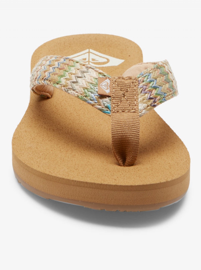 Roxy Porto Raffia II Sandals | 49728-IKAW