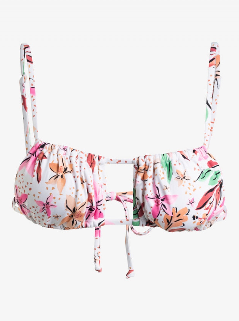 Roxy Printed Beach Classics Bralette Bikini Tops | 42531-SAHX