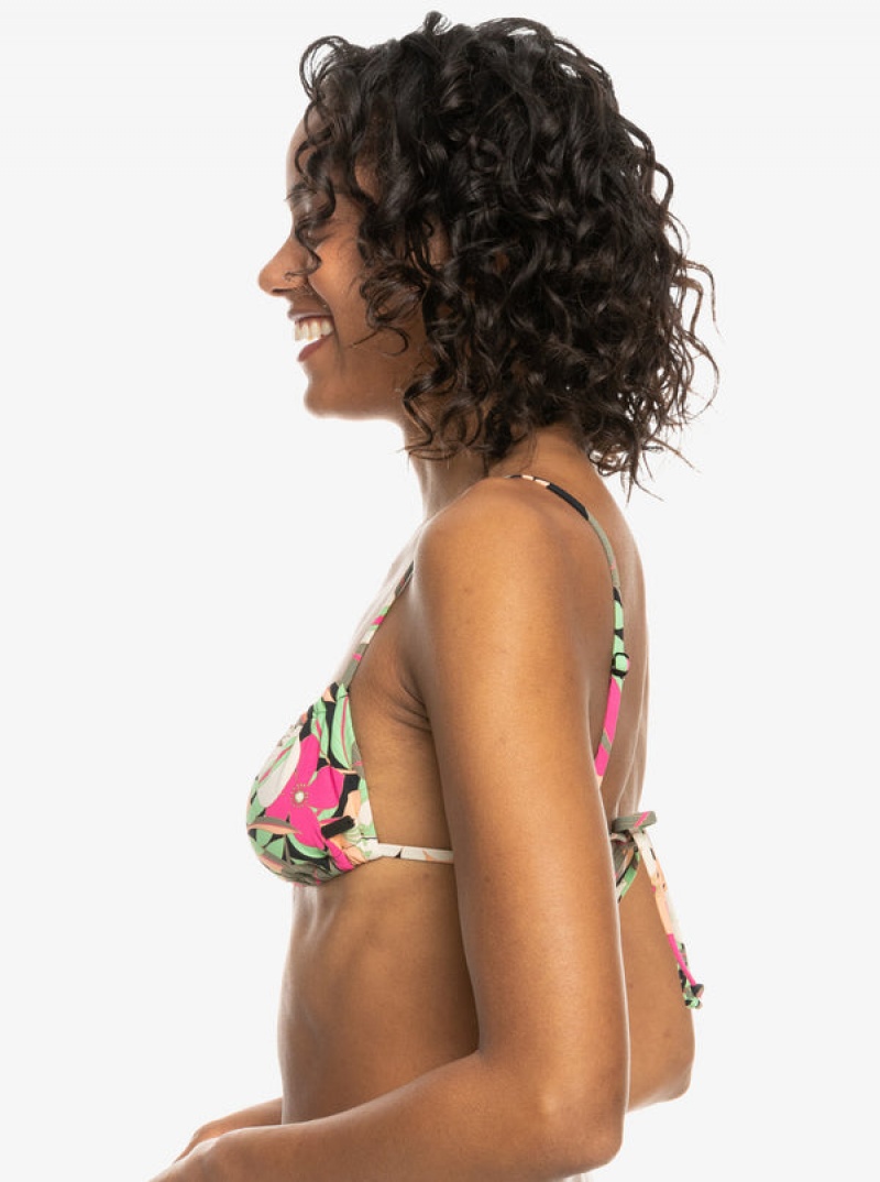 Roxy Printed Beach Classics Bralette Bikini Tops | 30159-HEUR