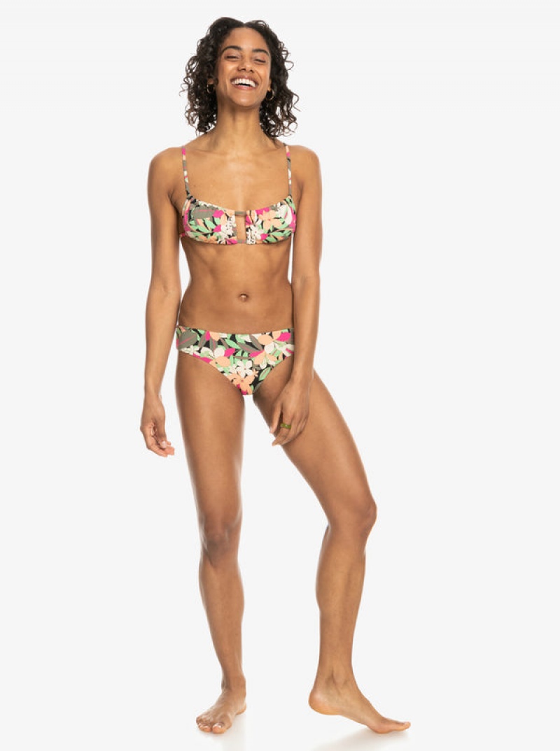 Roxy Printed Beach Classics Bralette Bikini Tops | 30159-HEUR