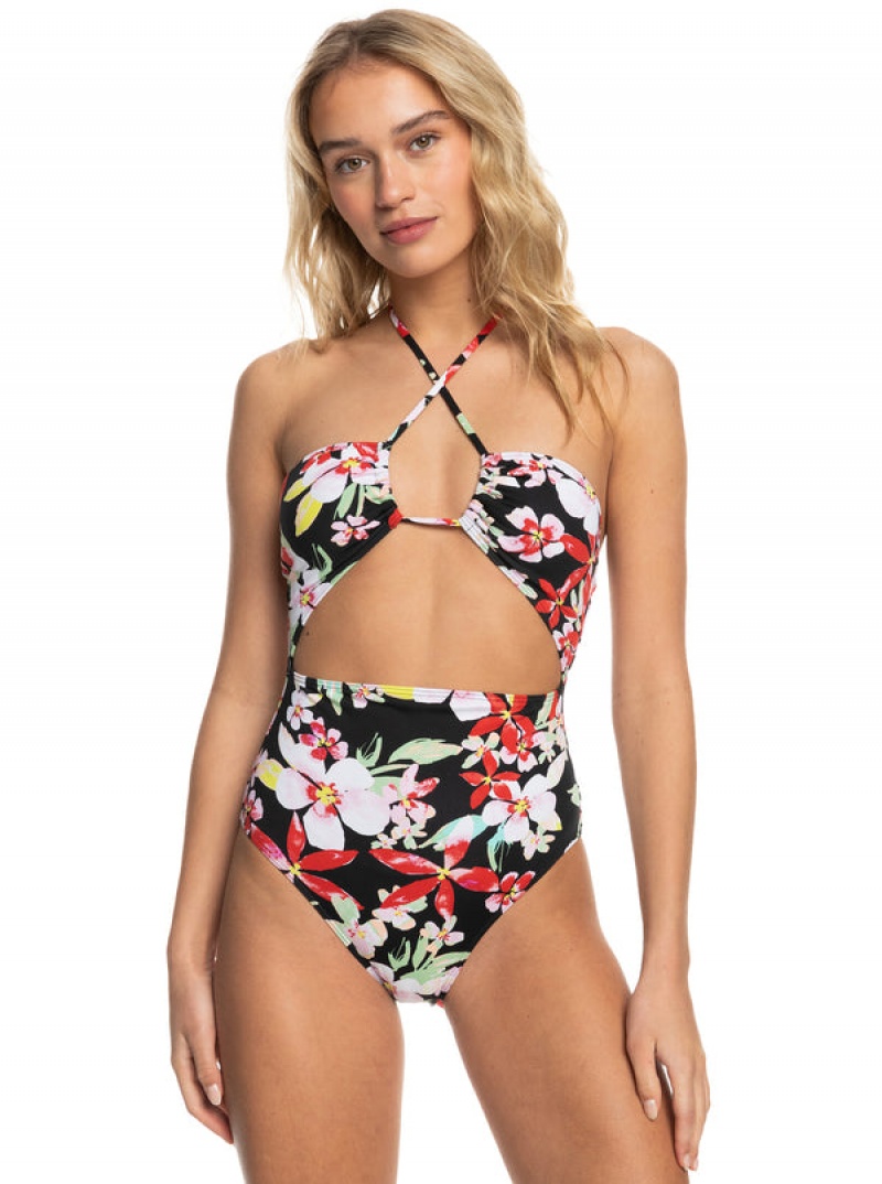 Roxy Printed Beach Classics Fashion One-Piece Swimsuits | 16703-JGKP