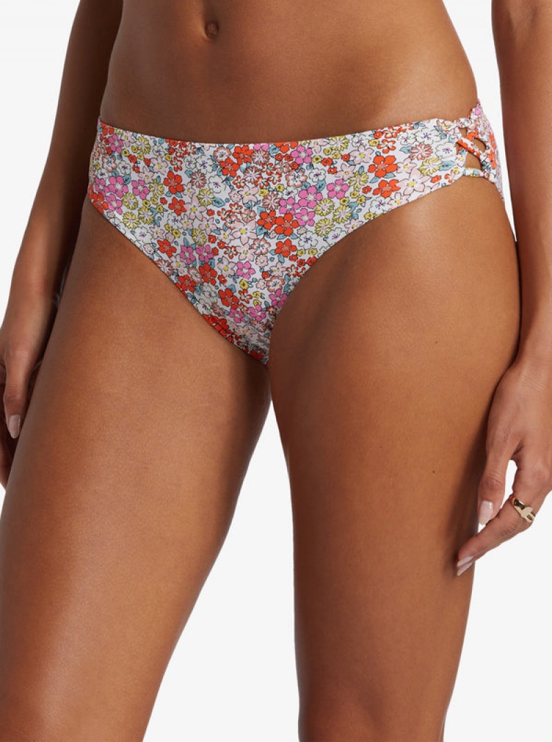 Roxy Printed Beach Classics Hipster Bikini Bottoms | 36415-GNWH