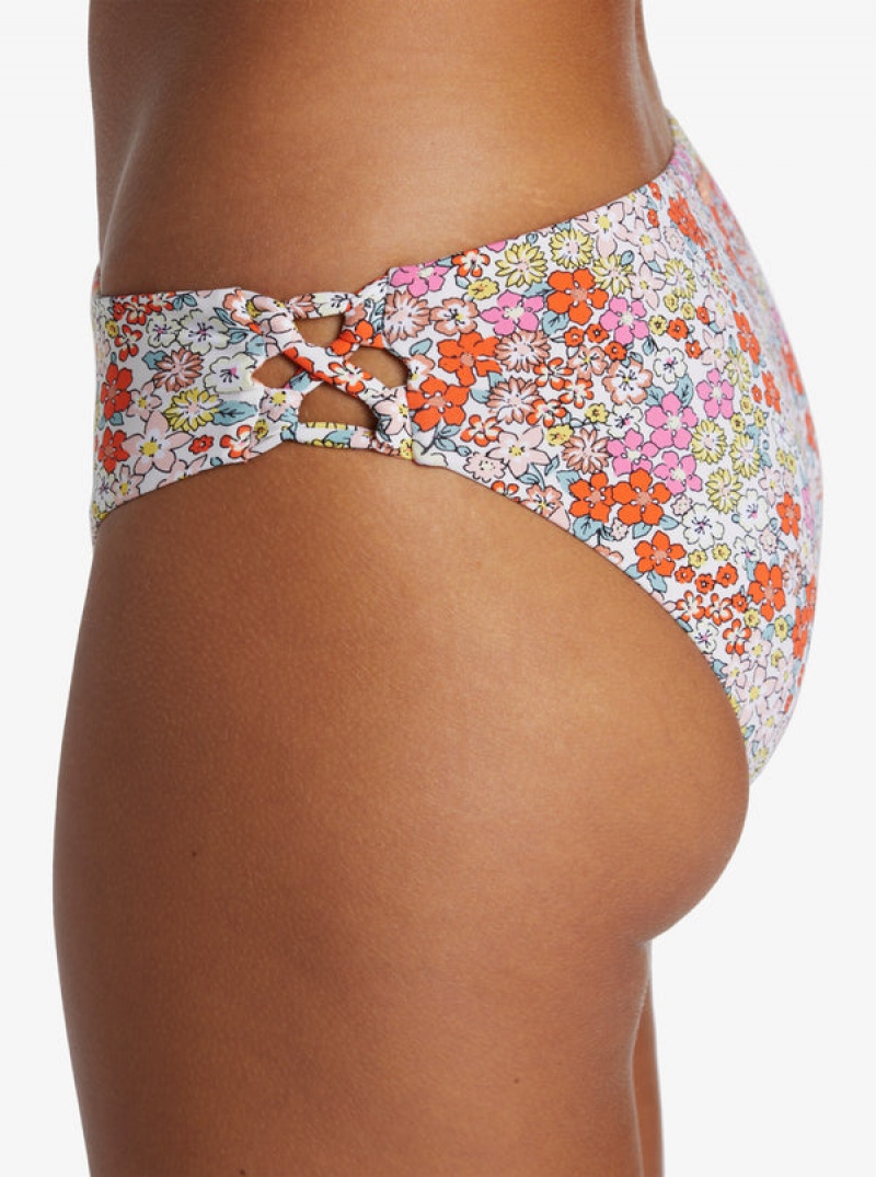 Roxy Printed Beach Classics Hipster Bikini Bottoms | 36415-GNWH