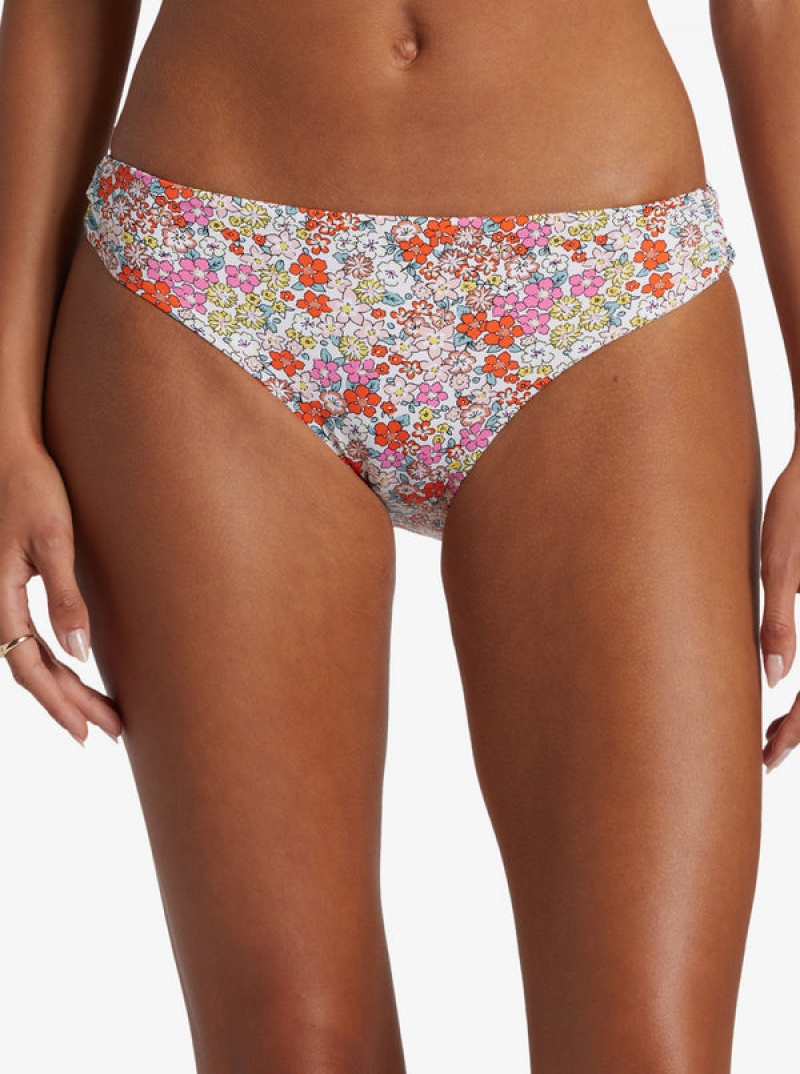 Roxy Printed Beach Classics Hipster Bikini Bottoms | 36415-GNWH