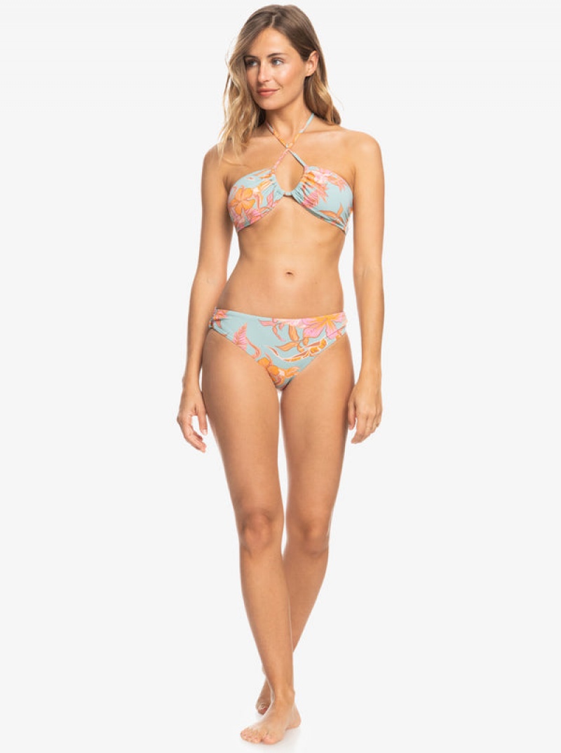 Roxy Printed Beach Classics Hipster Bikini Bottoms | 16594-WUMG