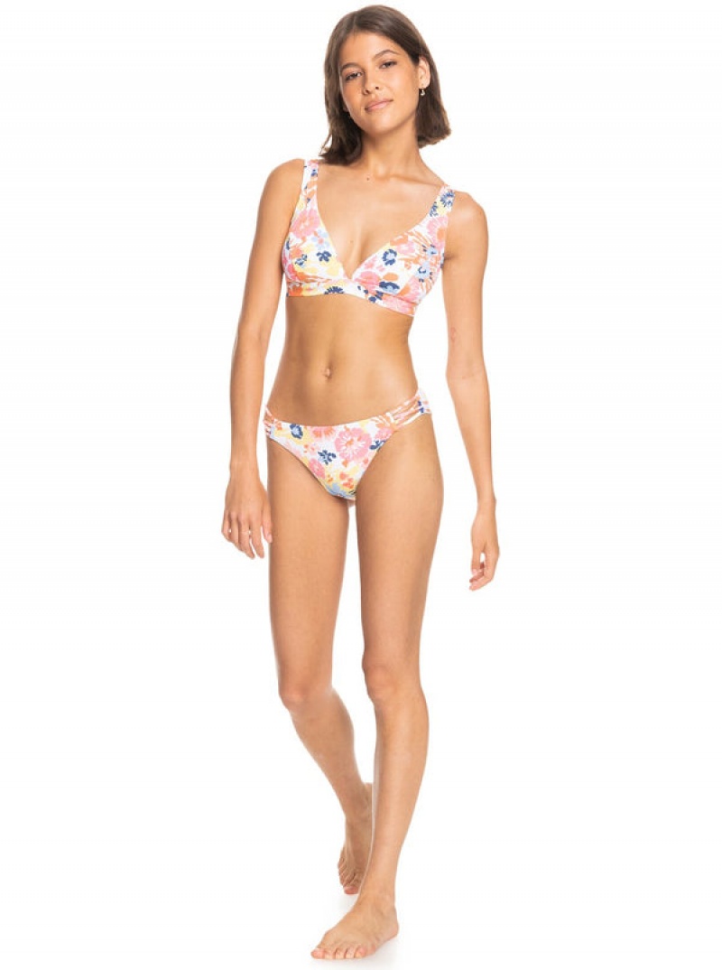 Roxy Printed Beach Classics Hipster Bikini Bottoms | 62489-KVNW