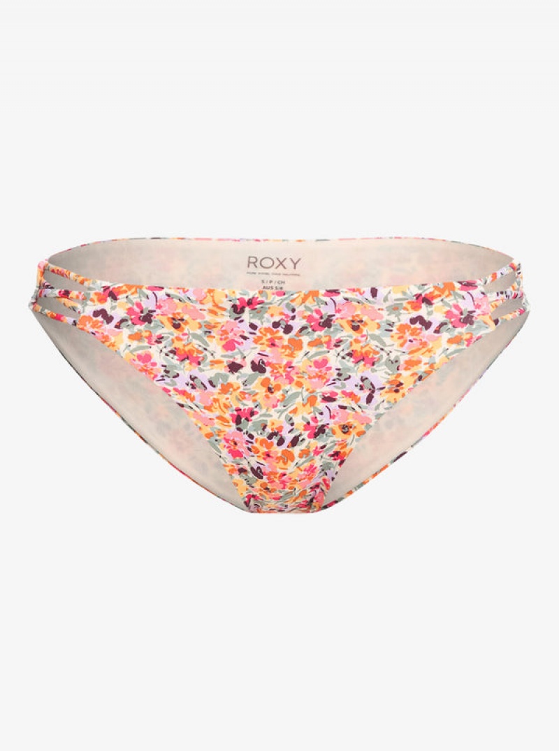 Roxy Printed Beach Classics Hipster Bikini Bottoms | 60391-VRXW