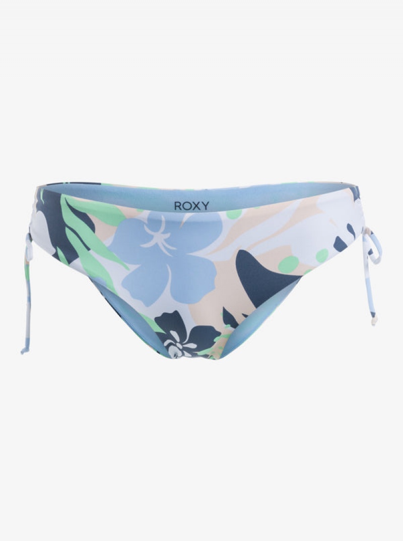 Roxy Printed Beach Classics Hipster Side-Tie Bikini Bottoms | 18423-KADF