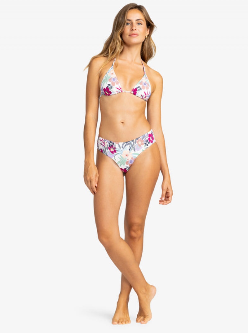 Roxy Printed Beach Classics Mini Tiki Tri Bikini Tops | 04259-SRET