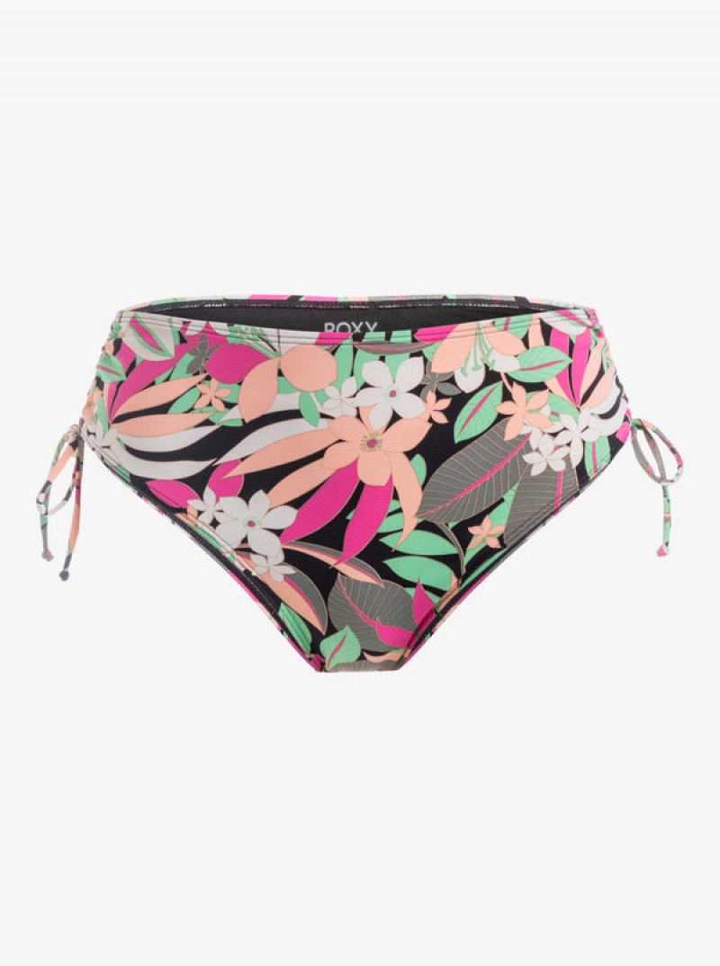 Roxy Printed Beach Classics Moderate Side-Tie Bikini Bottoms | 86079-NGWU