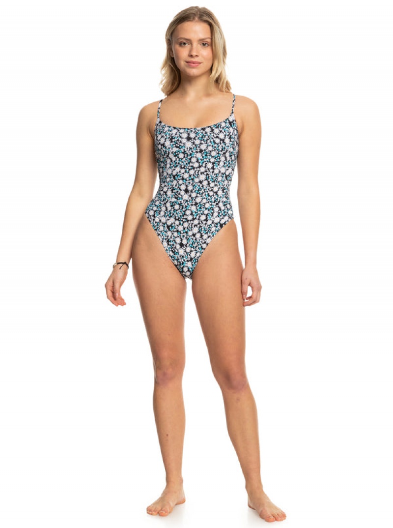 Roxy Printed Beach Classics One-Piece Swimsuits | 46938-RIDH