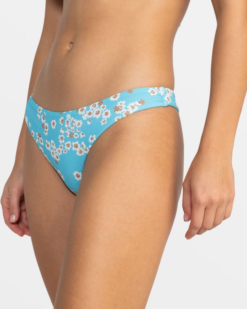 Roxy Printed Beach Classics Tanga Bikini Bottoms | 87205-MCEI