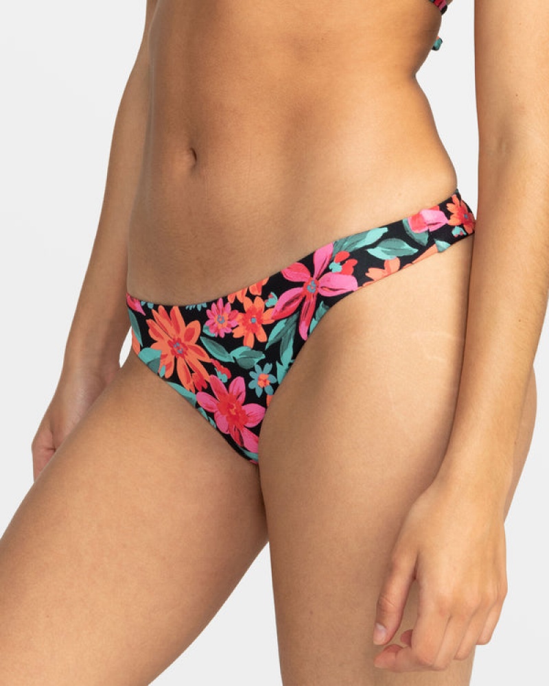 Roxy Printed Beach Classics Tanga Bikini Bottoms | 28103-ZUGN