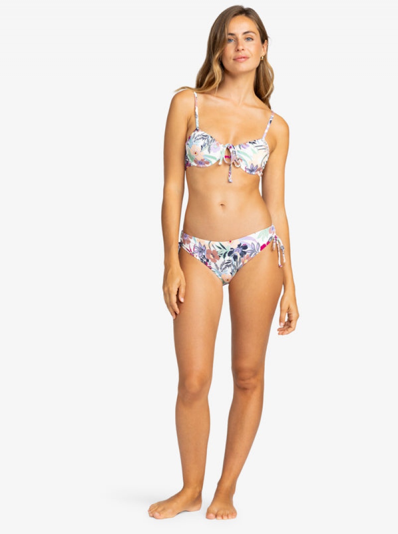 Roxy Printed Beach Classics Underwired Bikini Tops | 07421-AYOZ