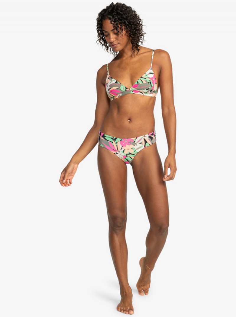 Roxy Printed Beach Classics V-Shape Cheeky Bikini Bottoms | 02639-IUHA