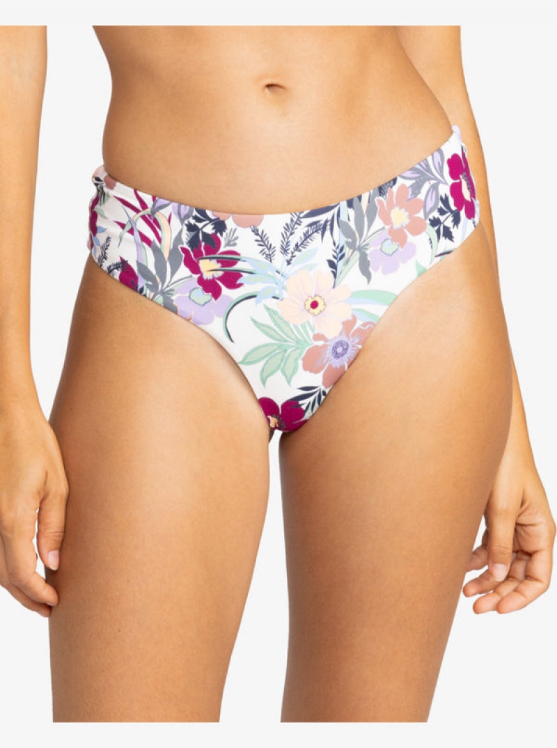 Roxy Printed Beach Classics V-Shape Cheeky Bikini Bottoms | 81734-KHFO