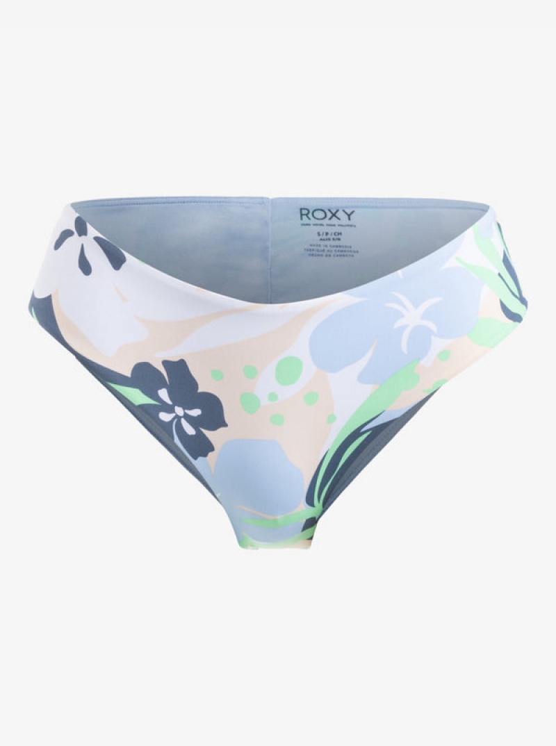 Roxy Printed Beach Classics V-Shape Cheeky Bikini Bottoms | 60439-IDTK