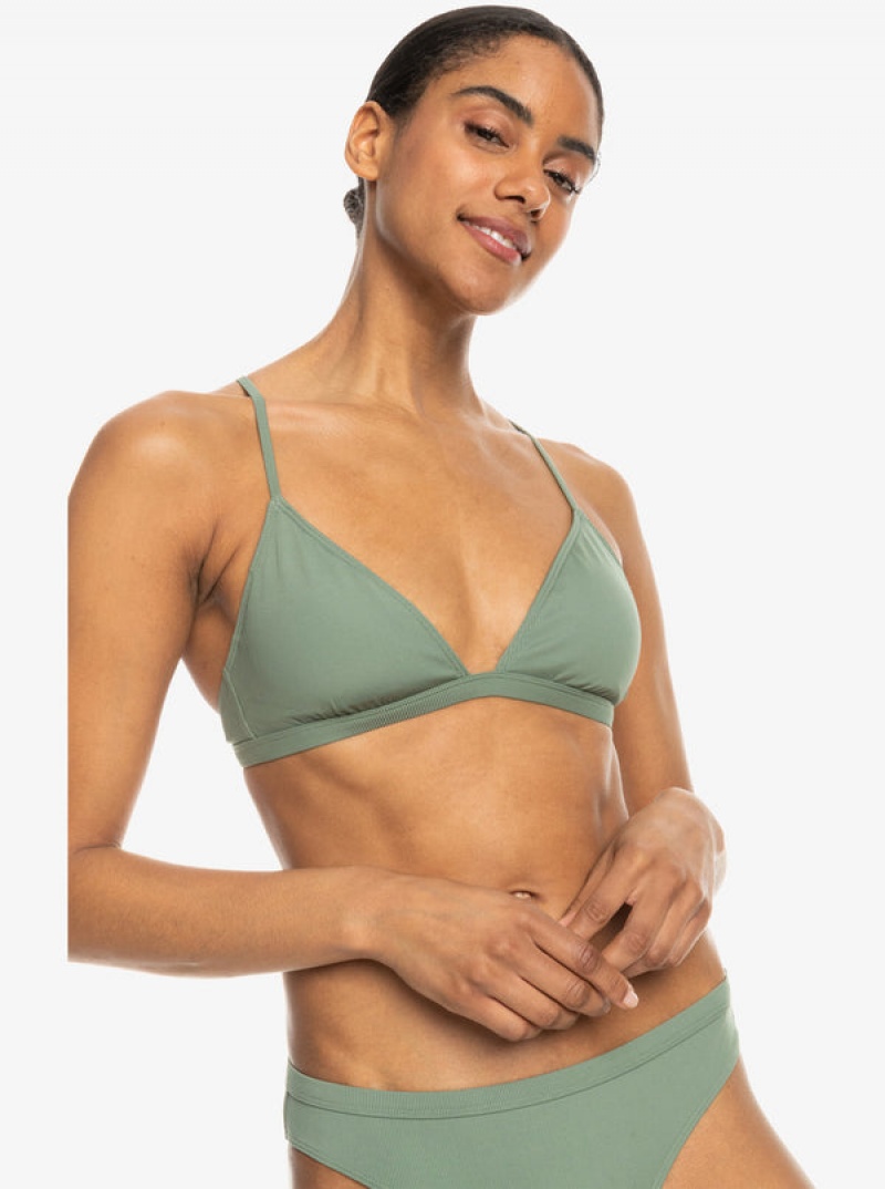 Roxy Pro The Cut Back Triangle Bikini Tops | 70365-VAWB