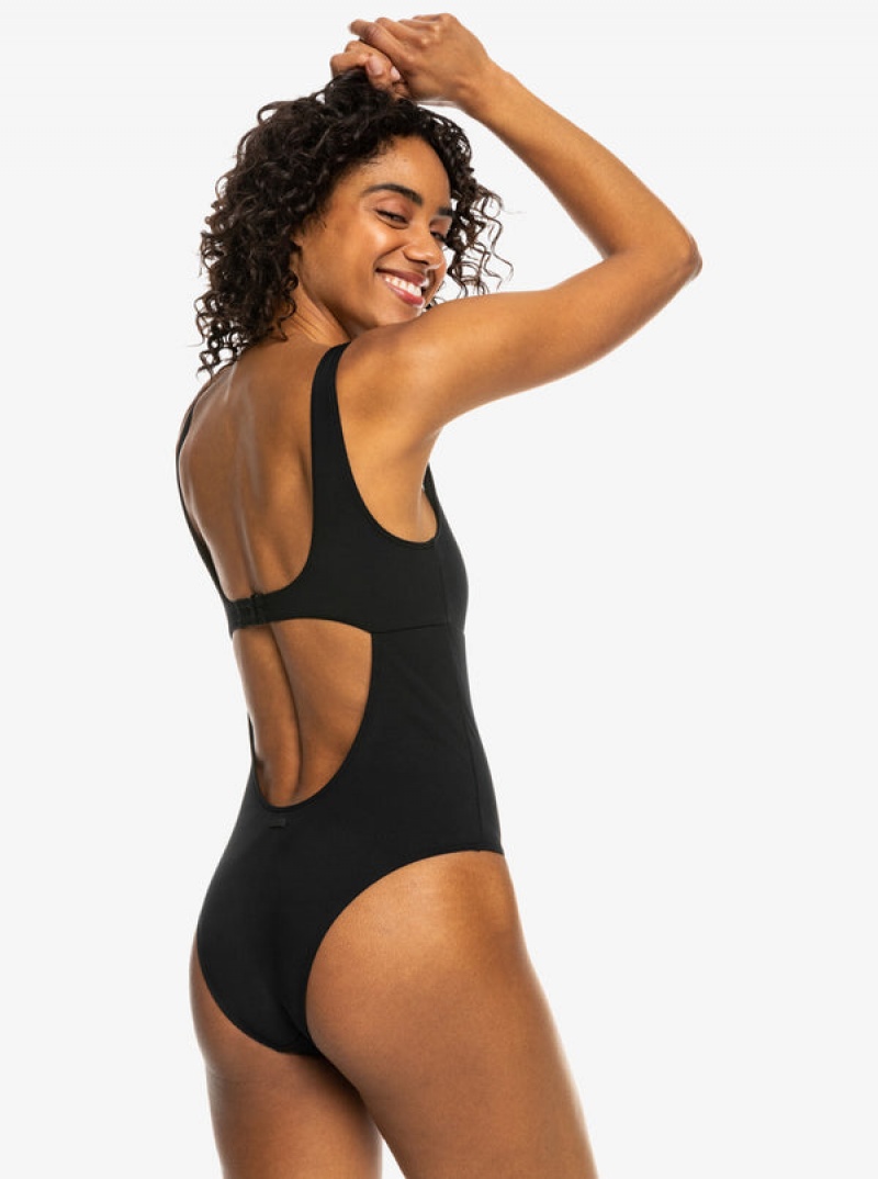 Roxy Pro The Double Line One-Piece Swimsuits | 80356-CIFT