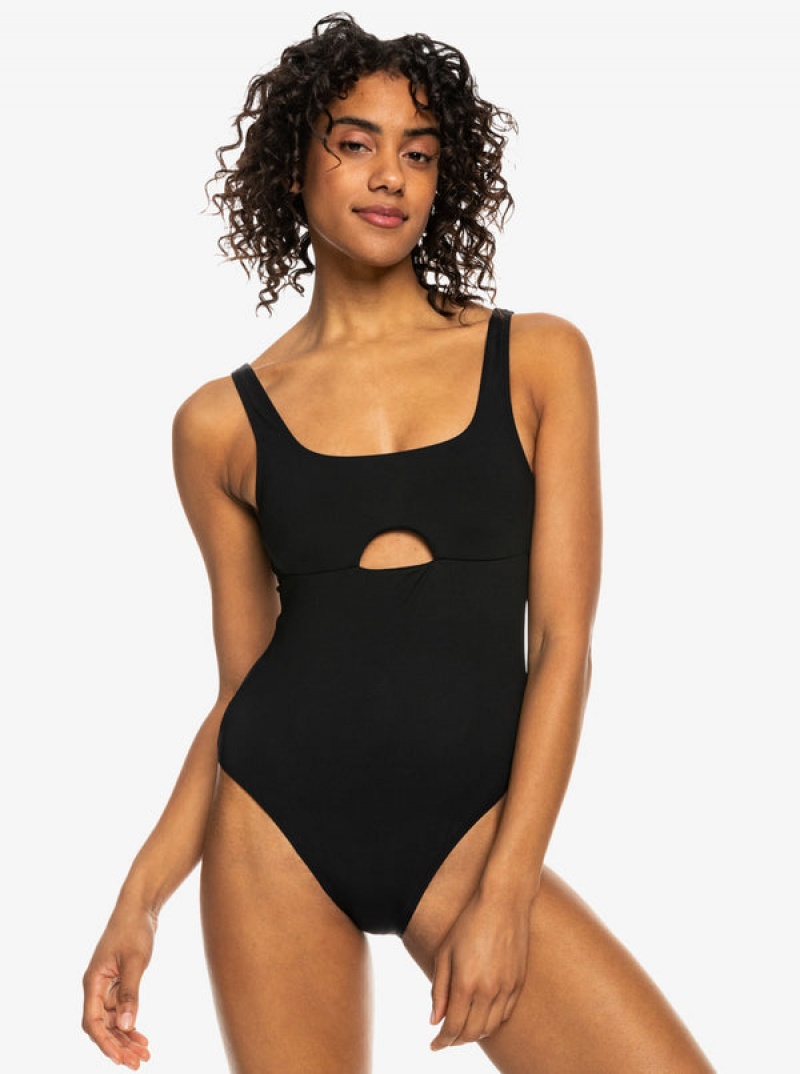 Roxy Pro The Double Line One-Piece Swimsuits | 80356-CIFT