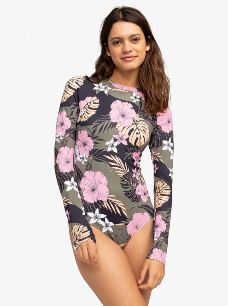 Roxy Pro The Overhead Long-Sleeve Swimsuits | 60921-IAGB