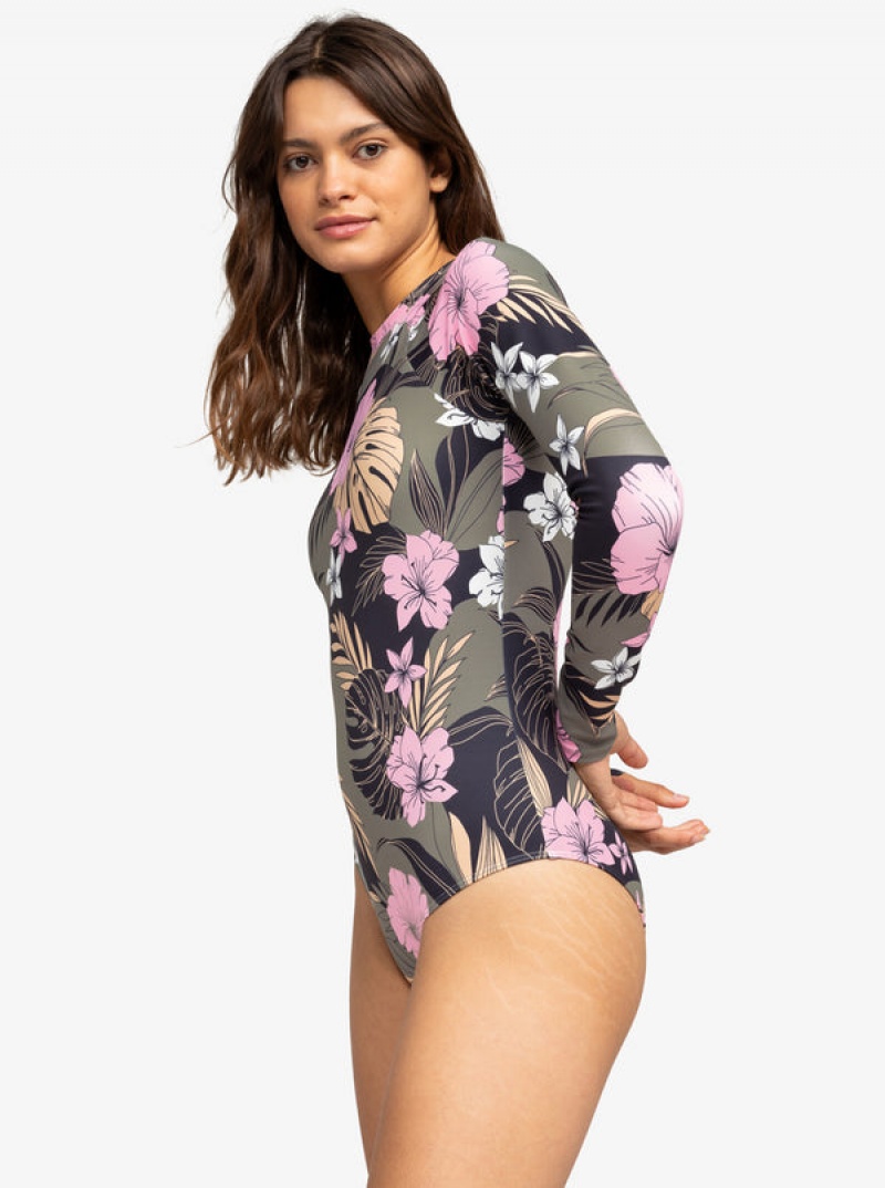 Roxy Pro The Overhead Long-Sleeve Swimsuits | 60921-IAGB