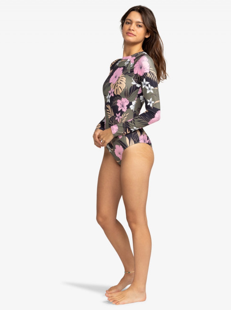 Roxy Pro The Overhead Long-Sleeve Swimsuits | 60921-IAGB