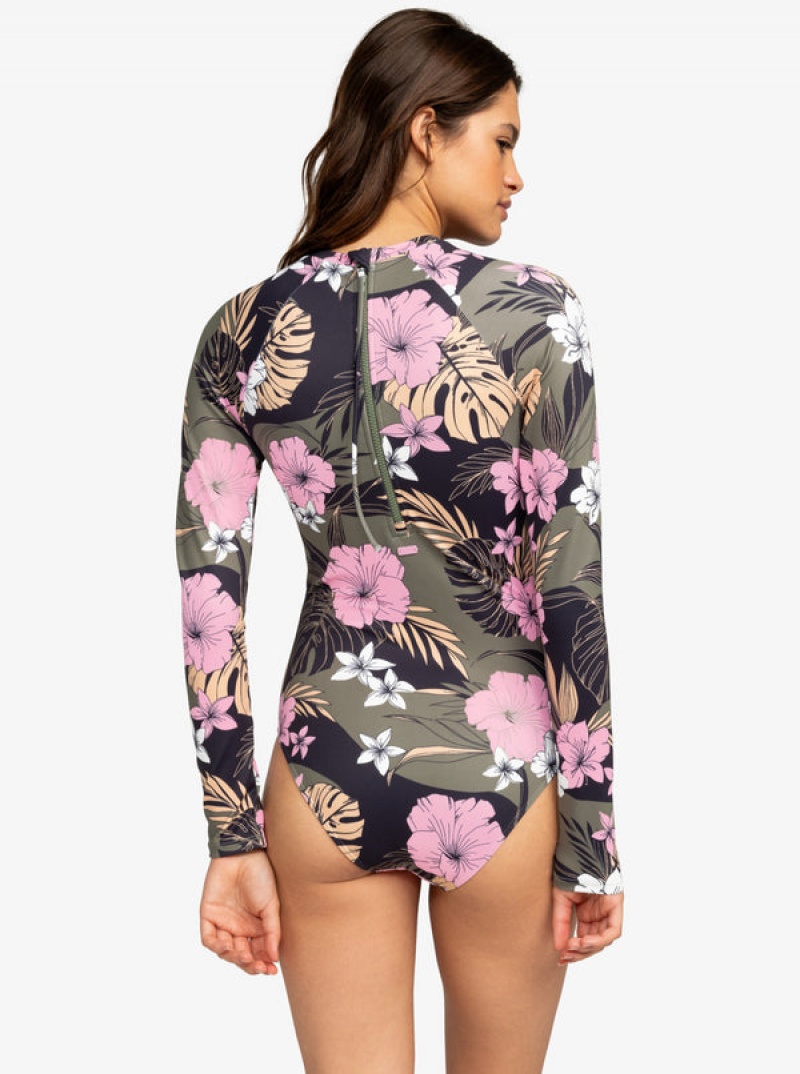 Roxy Pro The Overhead Long-Sleeve Swimsuits | 60921-IAGB