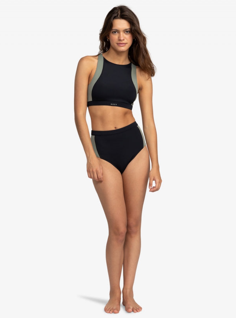 Roxy Pro Wave High Waist Bikini Bottoms | 50782-UMIQ